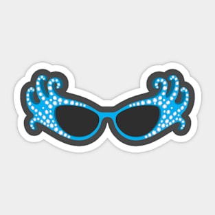 Cyan Glasses Edna Sticker